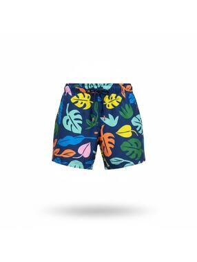 Hanna Andersson Boys Tropical Leaf Swim Trunks – Size 10 (140 cm)